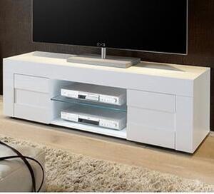 Santino TV Stand In White High Gloss With 2 Doors