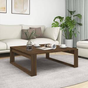 Coffee Table Brown Oak 100x100x35 cm Engineered Wood