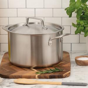 Gourmet 24cm Stockpot With Lid Silver