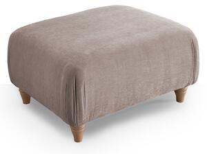 Arthur Sofa Footstool | Grey, Green, Blue, Gold or Pink Upholstered Fabric Footrest, Pouffe for Living Room or Bedroom | Roseland Furniture Stores UK