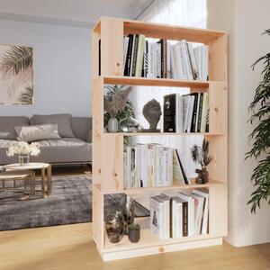 Book Cabinet/Room Divider 80x25x132 cm Solid Wood Pine