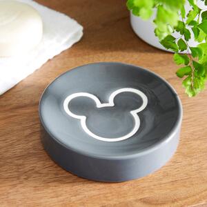 Disney Mickey Mouse Wax Resist Soap Dish Grey