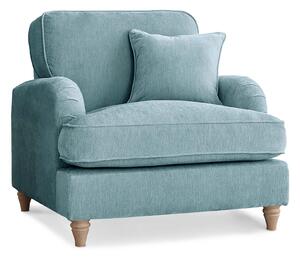 Arthur Chenille Armchairs | Modern Grey Green Gold Blue Pink Living Room Snuggle Chair | Upholstered Fabric Small Lounge Couch Roseland Furniture UK