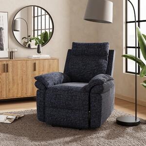 Kenley Padded Rise and Recline Chair, Chunky Chenille Navy
