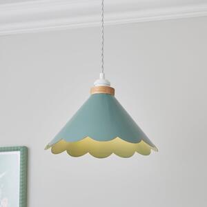 Remi Scalloped Easy Fit Pendant Shade Green
