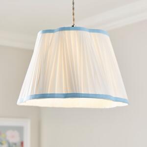 Charming Pleated Lamp Shade Duck Egg (Blue)