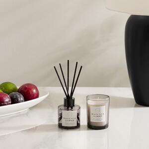 Plum & Patchouli Candle and Diffuser Gift Set Black