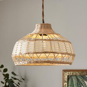 Carmen Rattan Easy Fit Pendant Shade Natural