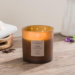 Calm Soy Waxwick Candle Brown