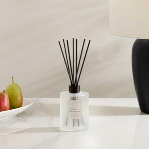 Pear and Gardenia Ribbed Diffuser Clear