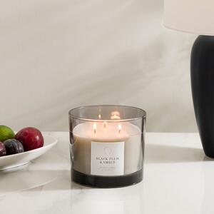 Plum and Patchouli Wick Candle Black