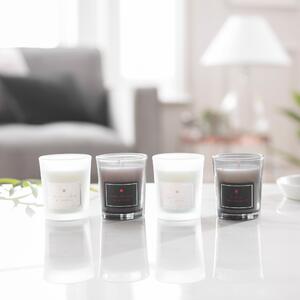 Hotel Set of 4 Collection Candle Gift Black and white
