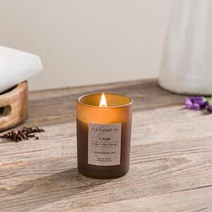 Calm Crackle Candle Brown