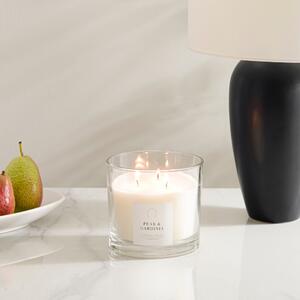 Pear and Gardenia Wick Candle Clear