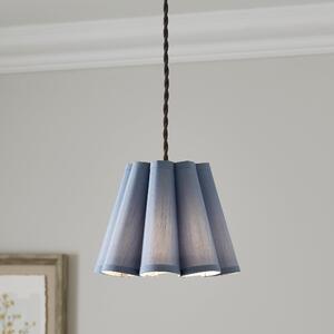 Petal Pleat Lamp Shade Ashley Blue