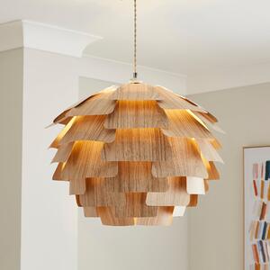 Elements Kerr Easy Fit Pendant Shade Brown