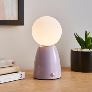 Bod Magnetic Rechargeable Touch Dimmable Table Lamp Lilac (Purple)