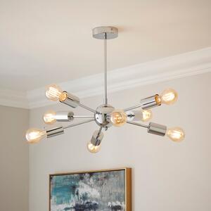 Conolly Sputnik 8 Light Ceiling Light Silver