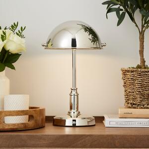 Churchgate Bitteswell Rechargeable Touch Dimmable Table Lamp Chrome