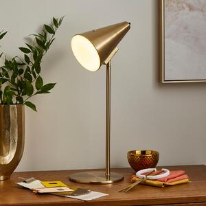 Conical Rechargeable Touch Dimmable Table Lamp Gold