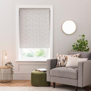 Abstract Texture Silver Blackout Roller Blind Silver