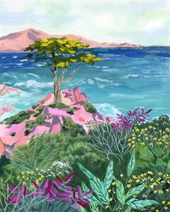 Illustration Lone Cypress, Sarah Gesek, (30 x 40 cm)