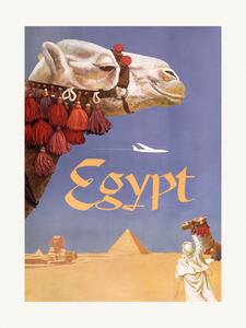 Art Print Egypt.Fly, Vintage Travel Poster, (30 x 40 cm)