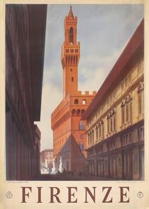 Illustration Firenze Florence, Andreas Magnusson, (30 x 40 cm)