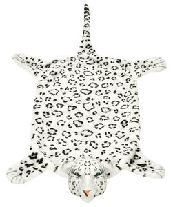Leopard Carpet Plush 139 cm White