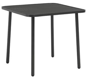 Garden Table Dark Grey 80x80x72 cm Steel