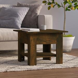 Coffee Table Smoked Oak 55x55x42 cm Engineered Wood