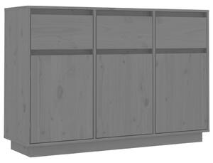 Sideboard Grey 110x34x75 cm Solid Wood Pine