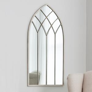 Dayton Arched Wall Mirror, Cream 95x50cm Cream