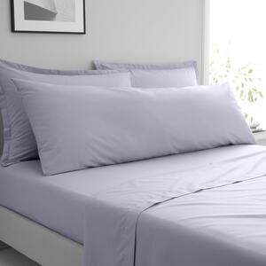 Pure Cotton Large Bolster Pillowcase Purple