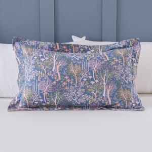 Japanese Garden Blue Oxford Pillowcase Blue