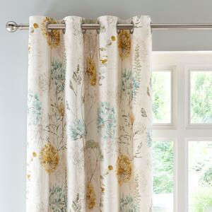 Country Meadow Eyelet Curtains Duck Egg (Blue)