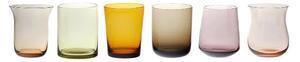DISEGUALE SET 6 LIQUEURS GLASSES MIXED SHAPES - Amer/Pink