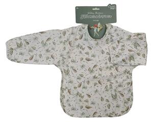 Rätt Start Elsa Beskow Tomtebobarnen bib with sleeve Green