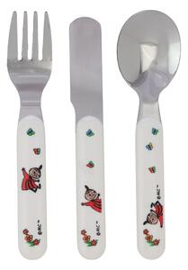 Rätt Start Mumin children's cutlery set 3 pieces White