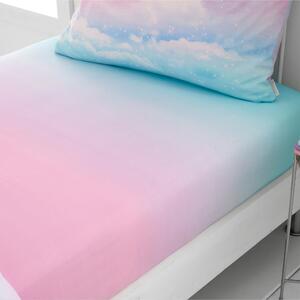 Catherine Lansfield Rainbow Ombre Clouds Fitted Sheet