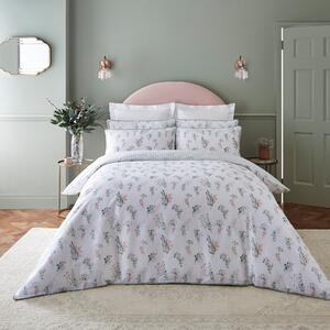 Dorma Beatrice 100% Cotton Duvet Cover and Pillowcase Set Pink