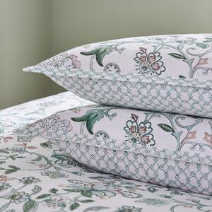 Dorma Winterbourne 100% Cotton Oxford Pillowcase Pair Green