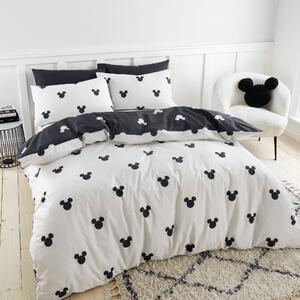 Mickey Mono Duvet Cover and Pillowcase Set Black/White