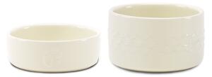 Scruffs Set of 2 Small Icon Pet Bowls Cream