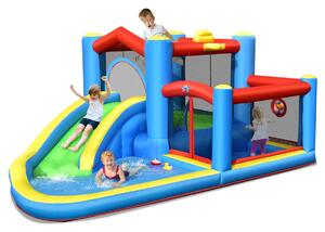 Costway Kids Inflatable Trampoline Bouncy House with Slide and Target Balls