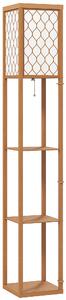 HOMCOM Three-Shelf Standing Lamp - Natural