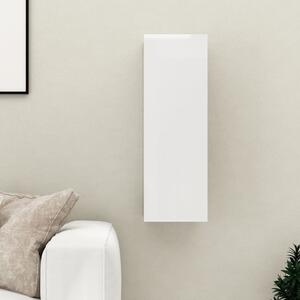 TV Cabinet High Gloss White 30.5x30x90 cm Engineered Wood