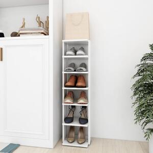 Shoe Cabinet White 27.5x27x102 cm Engineered Wood