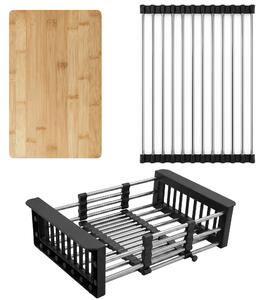 Kitchen sink accessory set 3 pcs. REA Black