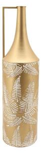 Vase DKD Home Decor Golden Metal Cream Tropical Leaf of a plant (21 x 21 x 81 cm)